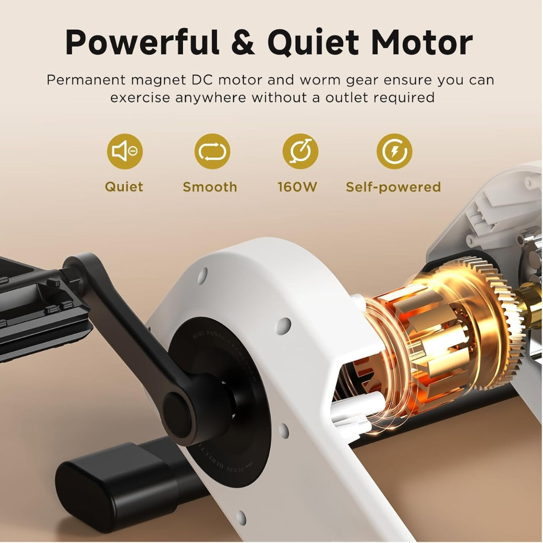 Ultra-Quiet Mini Pedal Exerciser for Elderly Home Fitness