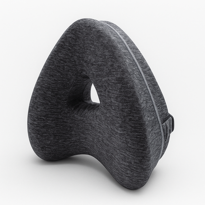 Dark Gray back pain relief pillow for lower back support and comfort
