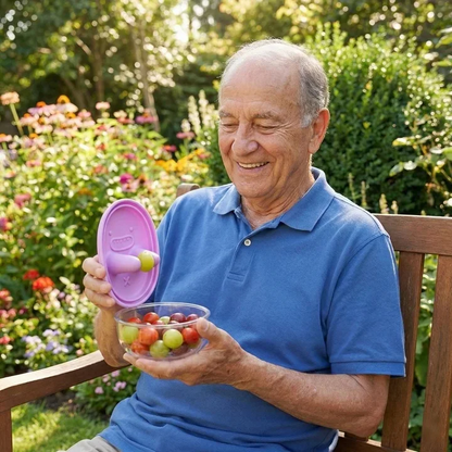 hands-free snack container