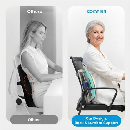 

Vibration massage cushion for senior back comfort