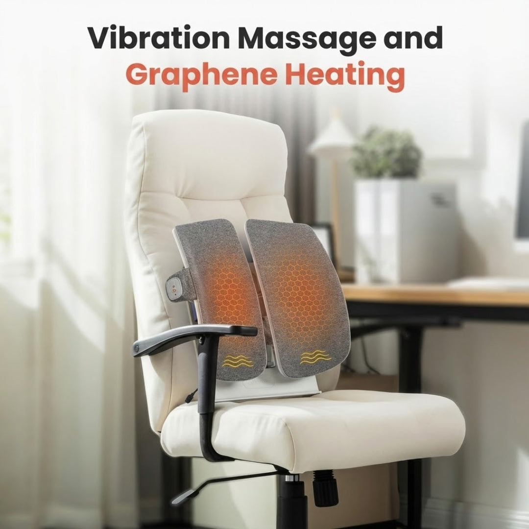 Massage chair with vibration and graphene heating