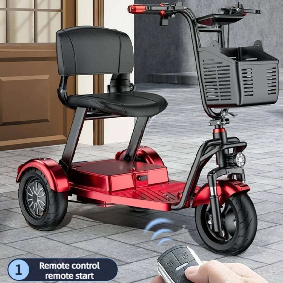 Mobility Scooter with Removable Lithium Battery