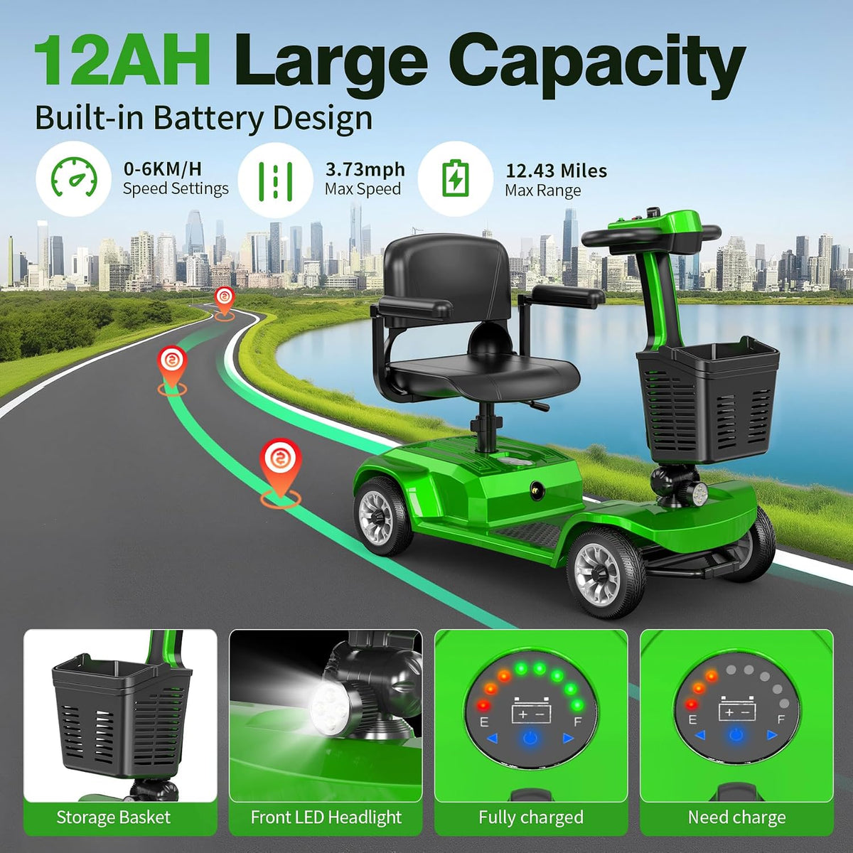 folding mobility scooter for elderly