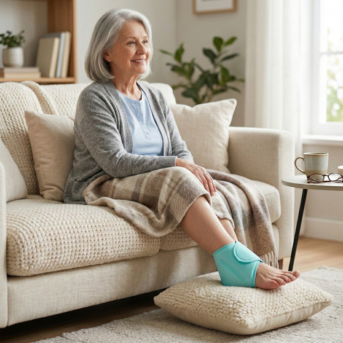 2 Pieces Reusable Ankle Ice Packs – Hot & Cold Gel Therapy for Seniors