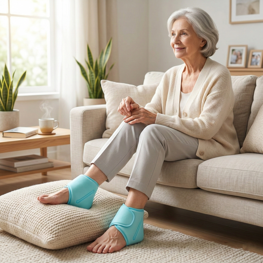 2 Pieces Reusable Ankle Ice Packs – Hot & Cold Gel Therapy for Seniors