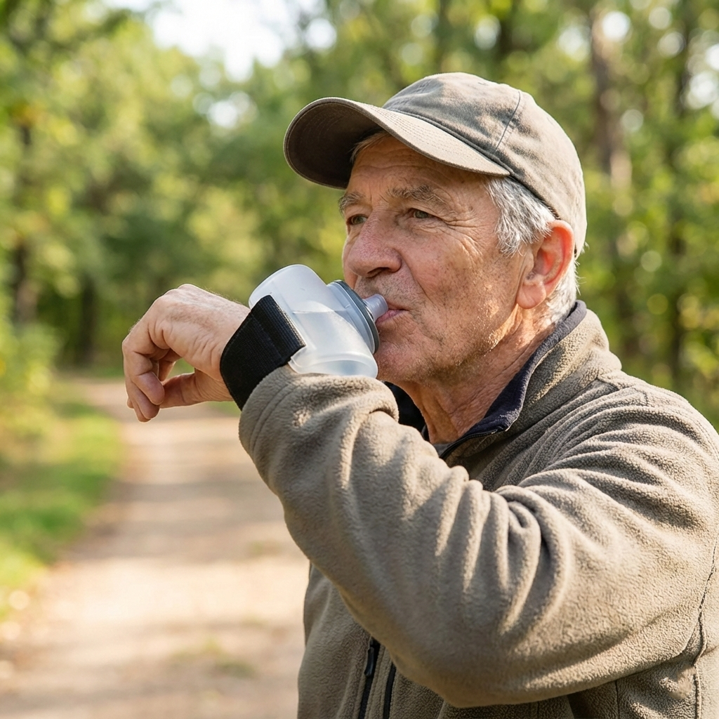 Portable Wristband Water Bottle for Seniors – Hands-Free Hydration