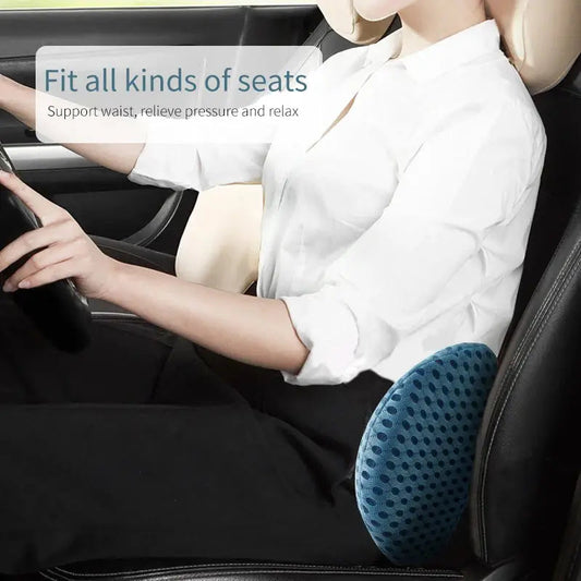 Memory Foam Lumbar Support Pillow – Sofa, Car & Office Comfort