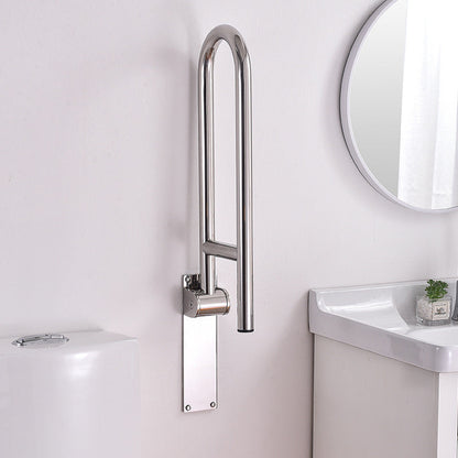 Handicap bars for the bathroom with flip-up design