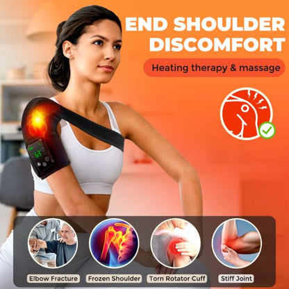 Heated vibration knee massager for seniors and post-surgery recovery