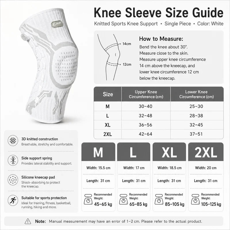 Professional Knee Brace Patella Support Joint Pain Relief Meniscus Support Compression Sleeve for Running Basketball Men Women