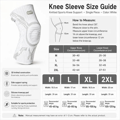 Professional Knee Brace Patella Support Joint Pain Relief Meniscus Support Compression Sleeve for Running Basketball Men Women