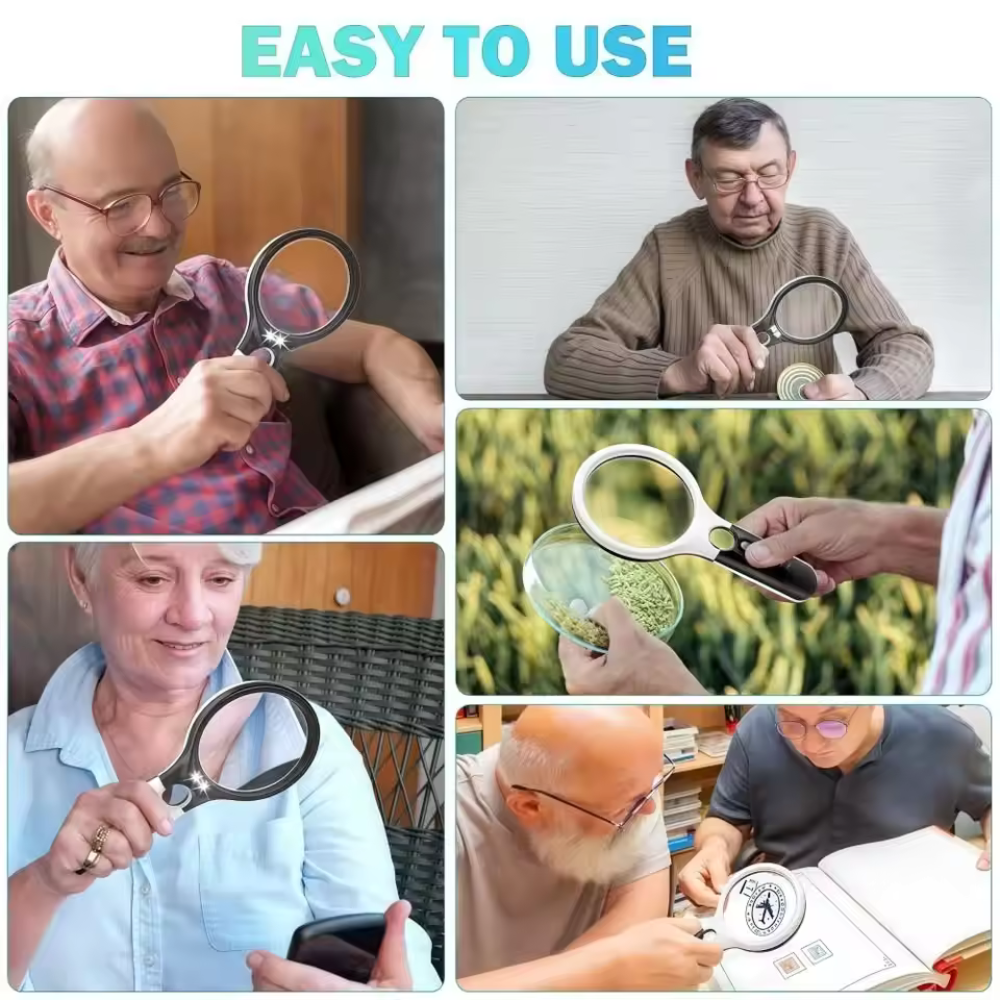 Lighted Magnifying Glass for Seniors