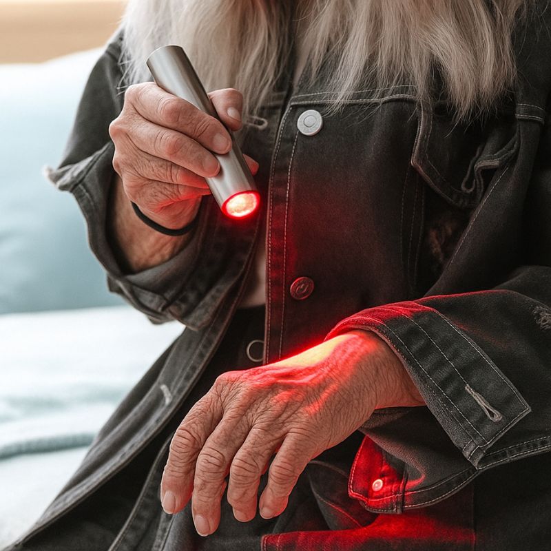 Red light facial device

