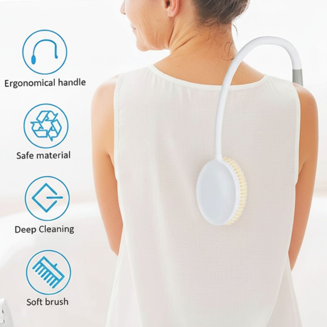 easy reach shower brush