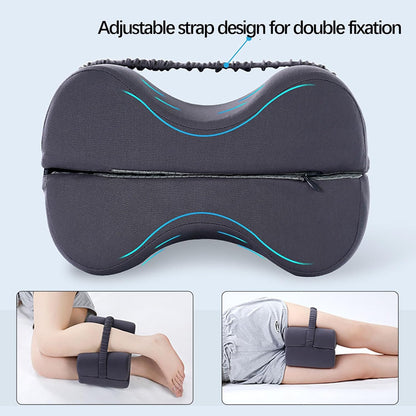 2-in-1 Leg Positioning Pillow with Strap – Comfortable Support for Seniors
