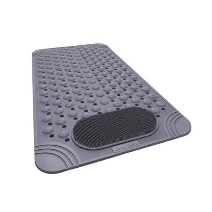 Non-Slip Shower Mat with Drain Holes, Suction Cups and Foot Massage Scrubber For Comfort and Safety