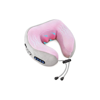 Portable Neck Massage Pillow for Seniors – Heat, Kneading & Support