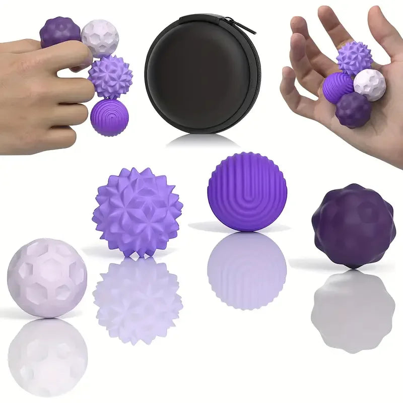 Silicone Magnetic Fidget Balls for Seniors | Stress Relief Hand Therapy Toy