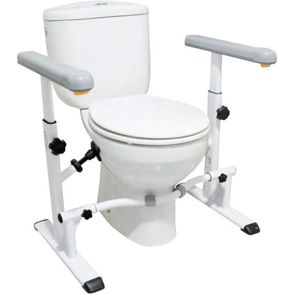 Toilet Frame with Adjustable Height and Width for Elderly Support