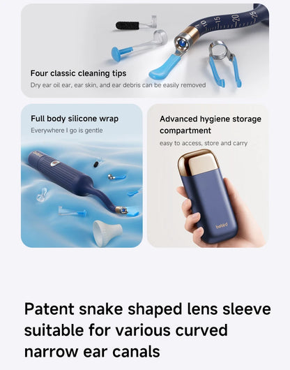 Bebird EarSight Plus R37R – Visual Ear Cleaning Tool with 10MP HD Camera (White Edition)