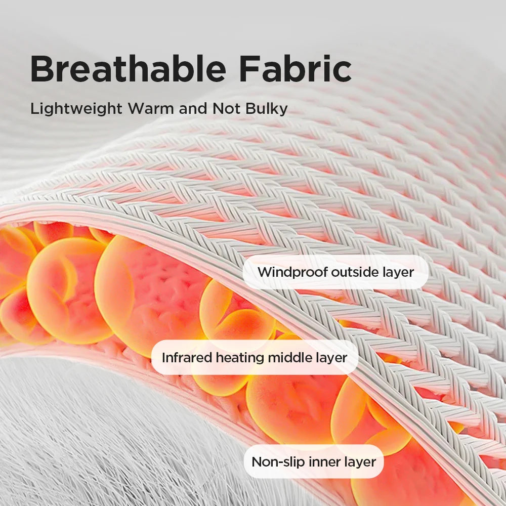 Cross-sectional view of breathable fabric with labeled layers on a gray background.