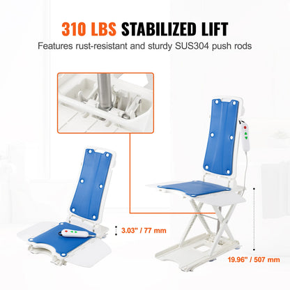 

Portable and Foldable Bath Lift for Elderly Safety