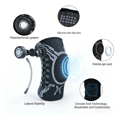 Professional Knee Brace Patella Support Joint Pain Relief Meniscus Support Compression Sleeve for Running Basketball Men Women