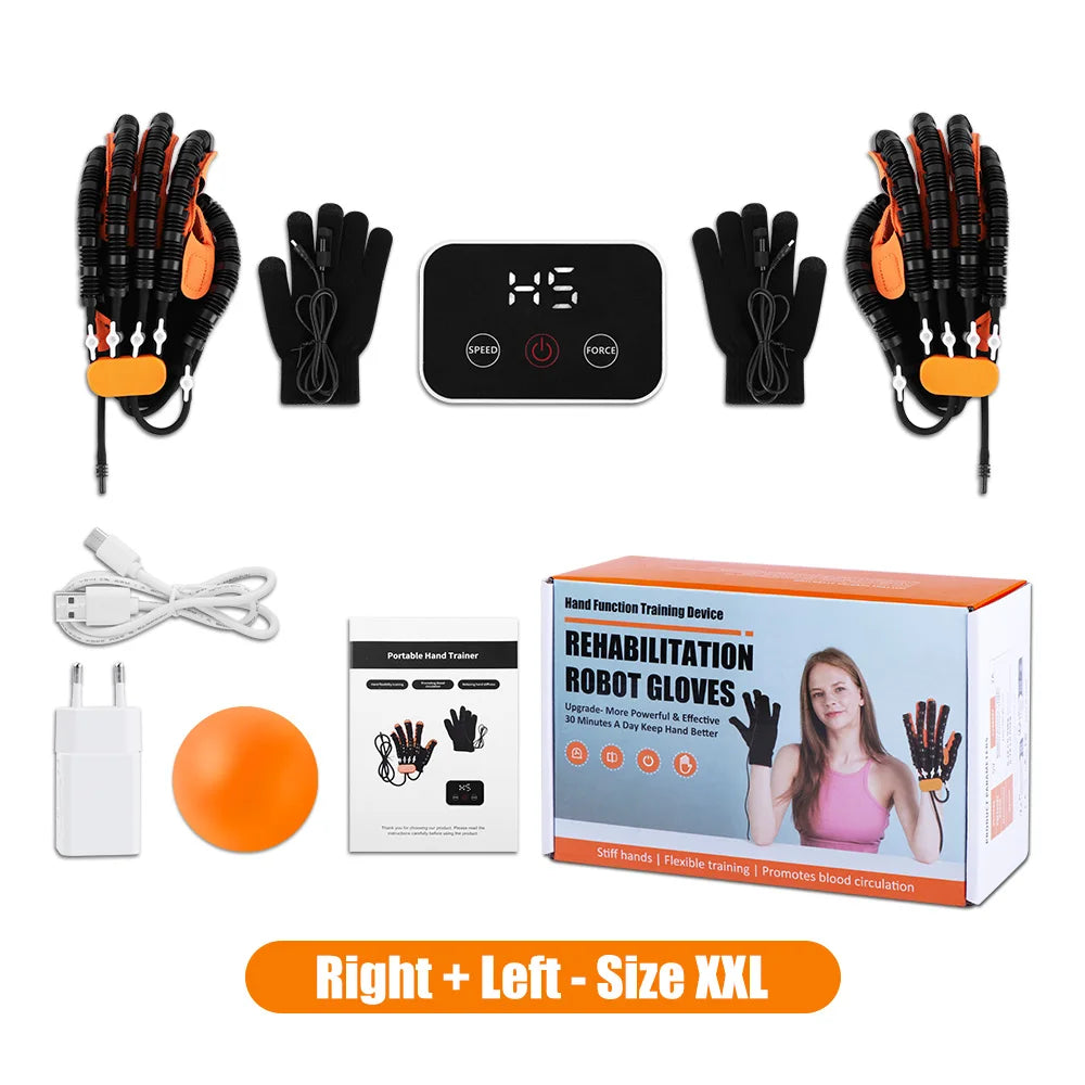 Protable Rehabilitation Robot Gloves Stroke Hemiplegia Cerebral Infarction Training Device Finger Exerciser Hand Function Recove