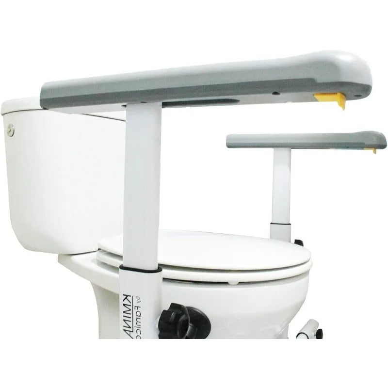 Sturdy Steel Toilet Safety Frame with Adjustable Armrests