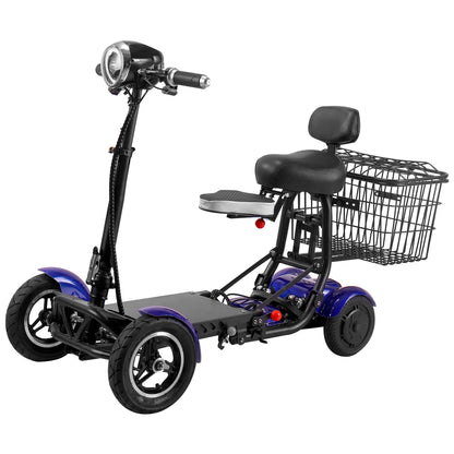 4-Wheel Foldable Electric Mobility Scooter  - for Elderly Adults
