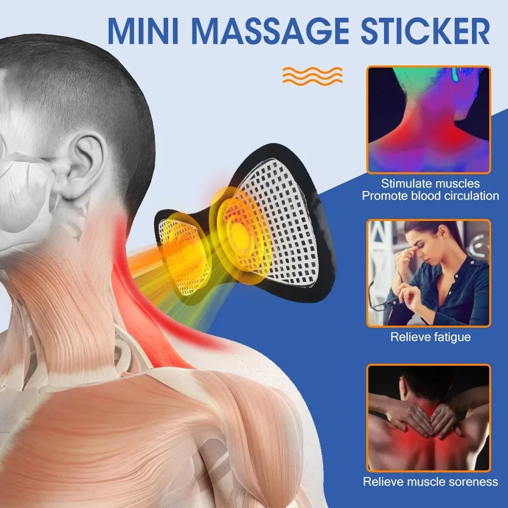 Portable Body Massage Pad – 8 Modes & 19 Levels for Relaxation