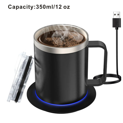 Self Heating Coffee Mug - USB Heated Cup for Seniors, Coffee & Tea Warmer
