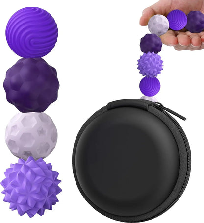 Silicone Magnetic Fidget Balls for Seniors | Stress Relief Hand Therapy Toy