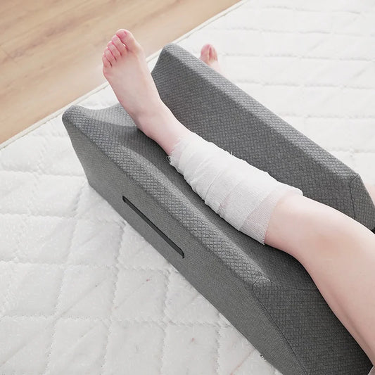 Ergonomic Leg Elevation Pillow – Foam Support Cushion for Pregnancy & Massage