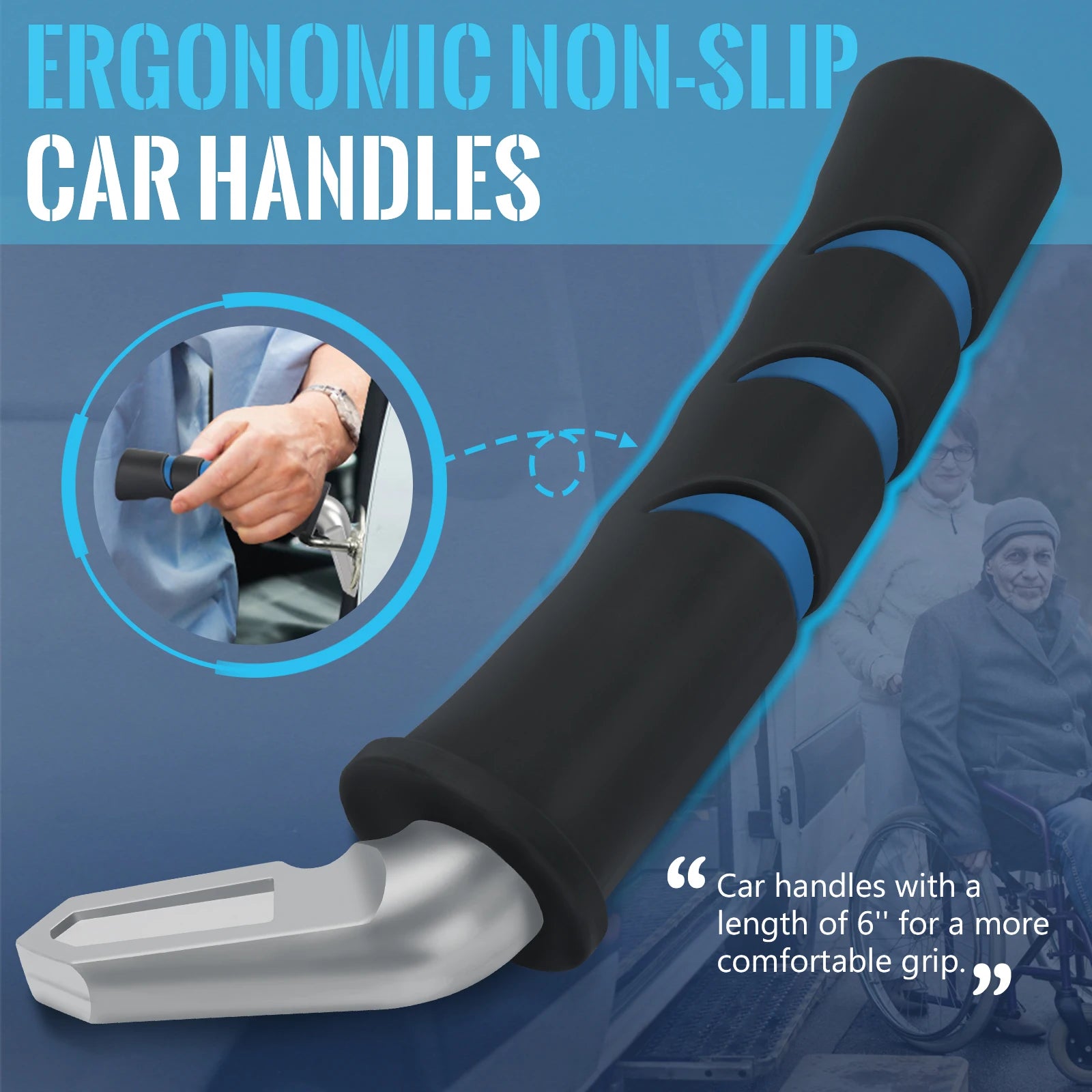 

Portable Car Assist Handle with 400 lbs Capacity and Emergency Features