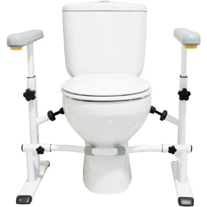 Tool-Free Assembly Toilet Safety Rails for Easy Installation