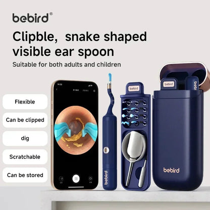 Bebird EarSight Plus R37R – Visual Ear Cleaning Tool with 10MP HD Camera (White Edition)
