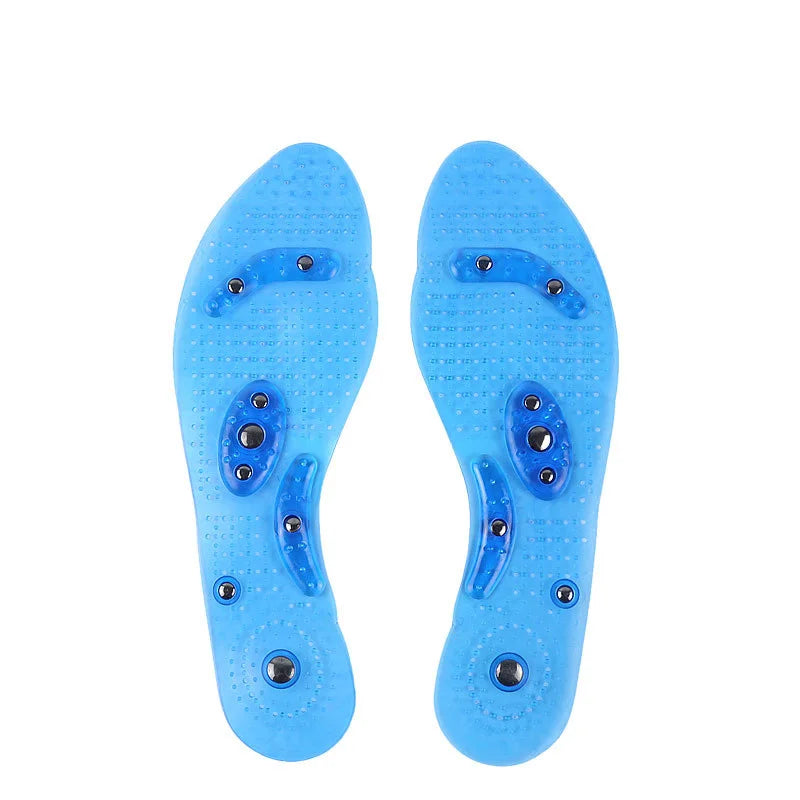 Magnetic Acupressure Insoles for Seniors - Soft Silicone Foot Support Inserts