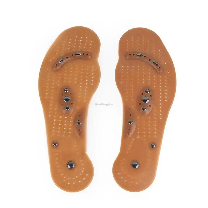 Magnetic Acupressure Insoles for Seniors - Soft Silicone Foot Support Inserts