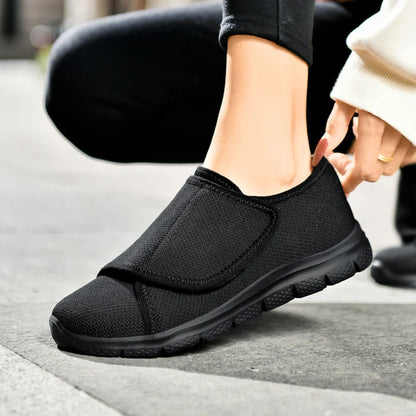 Women’s Orthopedic Wide Fit Shoes -  Soft Comfortable Walking Shoes for Swollen Feet