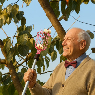 Safe Fruit Picker Tool for Seniors – No Ladders Needed