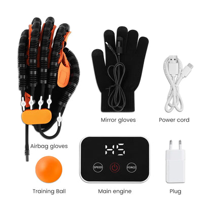 Protable Rehabilitation Robot Gloves Stroke Hemiplegia Cerebral Infarction Training Device Finger Exerciser Hand Function Recove