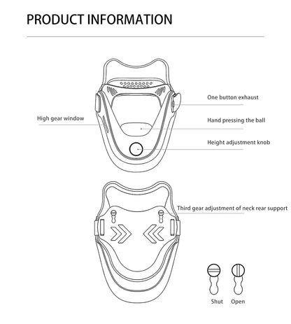Wireless Neck Stretcher – Cervical Traction & Posture Corrector Brace