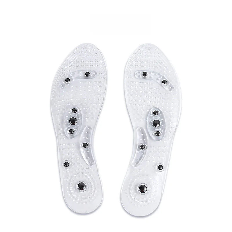 Magnetic Acupressure Insoles for Seniors - Soft Silicone Foot Support Inserts