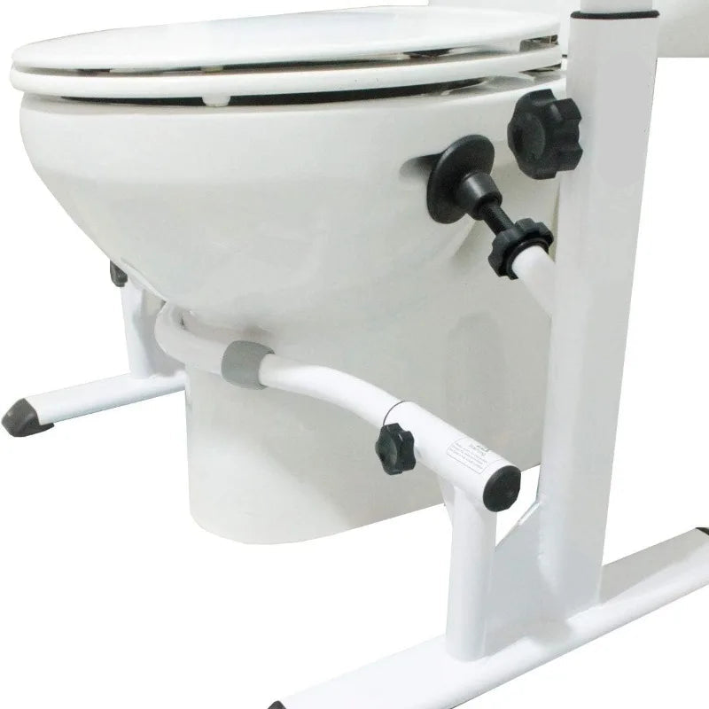 Toilet Frame with Adjustable Width and Height for Custom Comfort