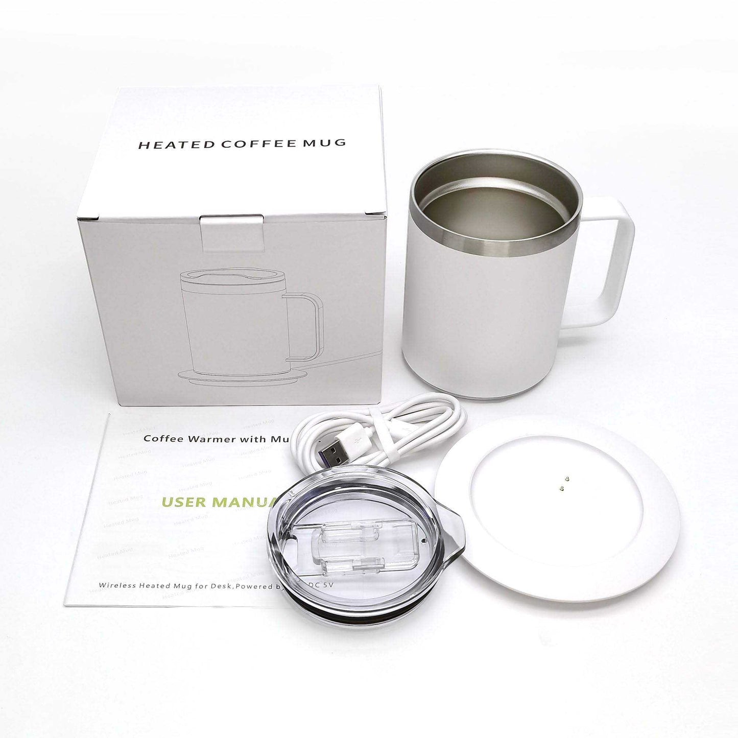 Self Heating Coffee Mug - USB Heated Cup for Seniors, Coffee & Tea Warmer