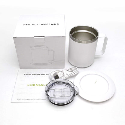 Self Heating Coffee Mug - USB Heated Cup for Seniors, Coffee & Tea Warmer