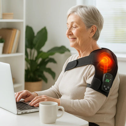 Cordless Knee Massager with Heat and Vibration – Pain Relief Wrap for Arthritis