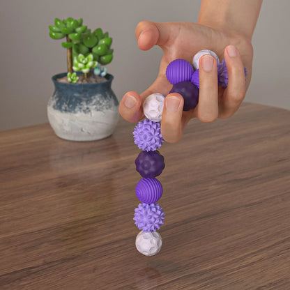 Silicone Magnetic Fidget Balls for Seniors | Stress Relief Hand Therapy Toy