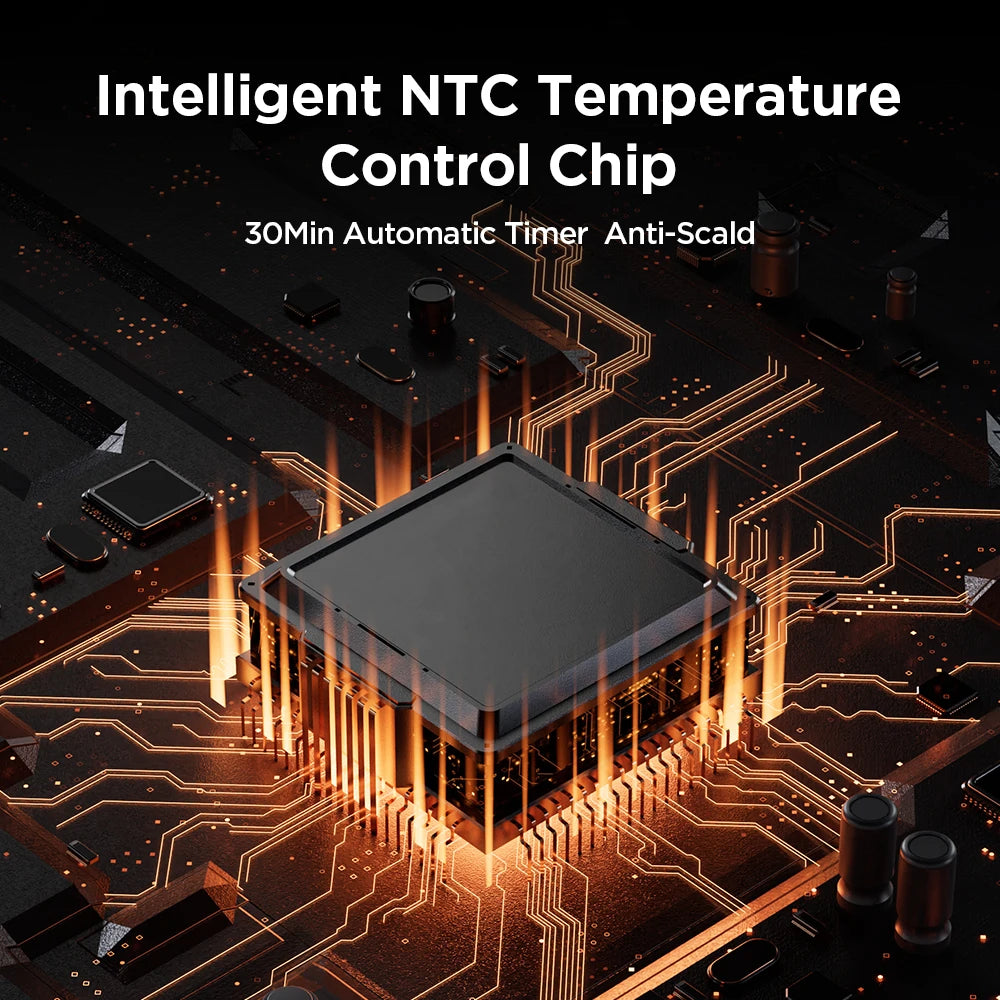 Intelligent NTC Temperature Control Chip on a circuit board 